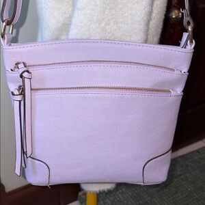 Fashionpuzzle Crossbody Bag  shoulder bag  convertible  vegan leather  lavender